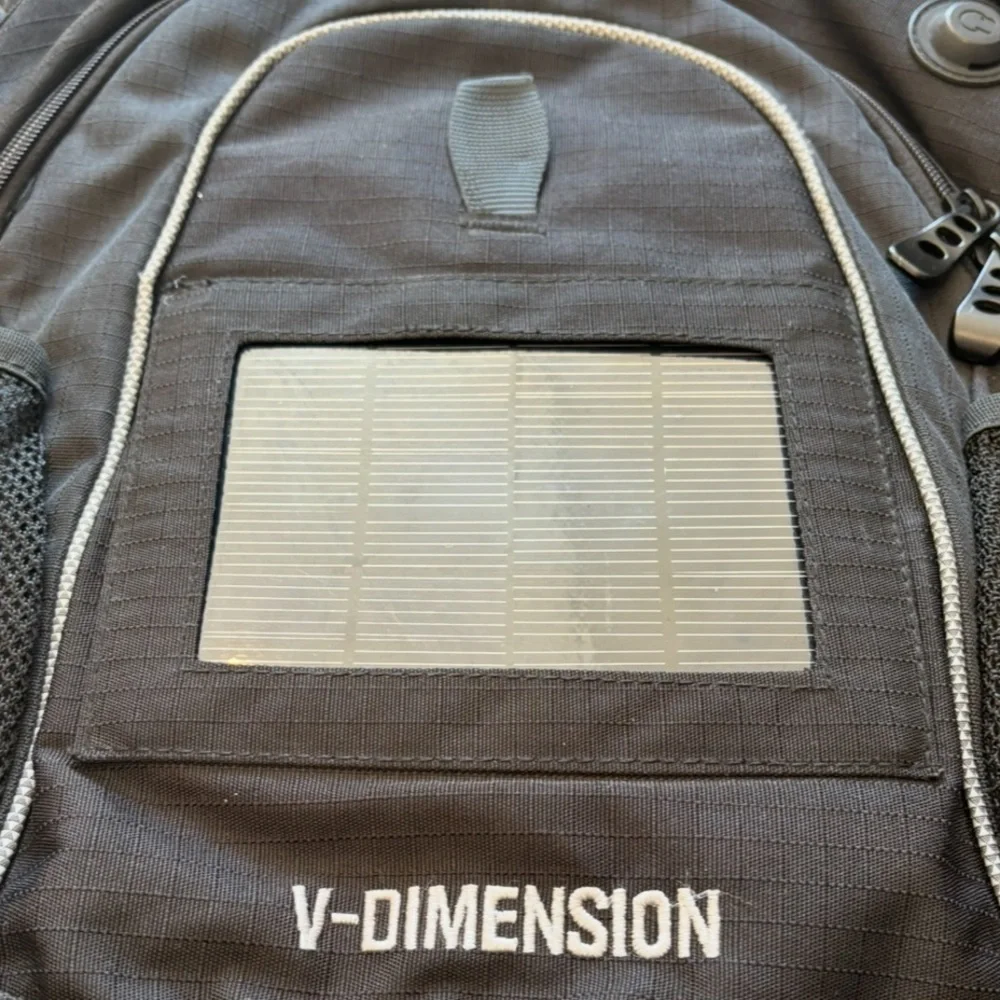 V-Dimension Helius Solar Outdoor Unisex Black Backpack Model (SBP-3001)